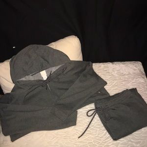H&M’s Basic Jogger Jacket and pants.